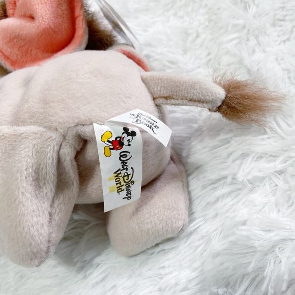 Disney World Vintage Jungle Book Baby Elephant Bean Bag Plush NWT - Picture 5 of 6